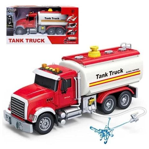 Đồ chơi mô hình xe chở xăng có đèn và âm thanh Vecto (3y)