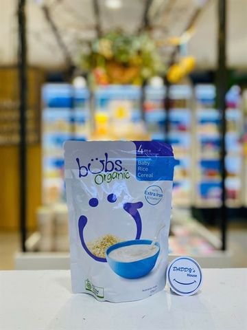 Bột ăn dặm Bubs Organic Baby Rice Cereal Iron Vitamin C (125g)