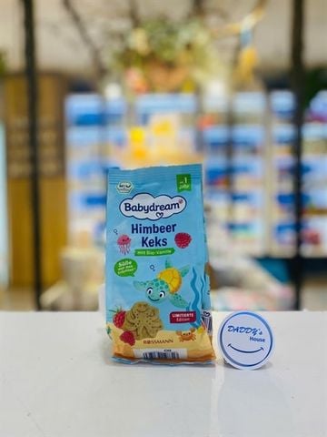 Bánh quy hữu cơ Babydream vị vani & mâm xôi 1 tuổi (125g)