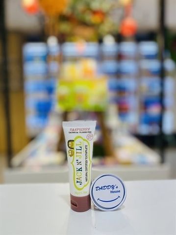 Kem đánh răng Jack n Jill mâm xôi 6 tháng - NK (50g)