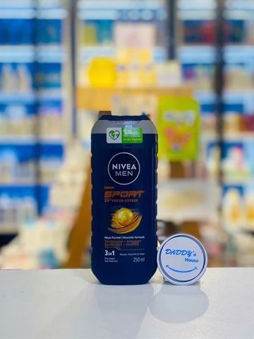 Sữa tắm gội Nivea Men Sport 24h Fresh Effect - NĐ (250ml)