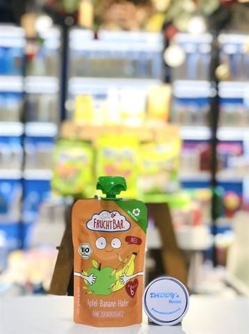 Yến mạch, táo, chuối hữu cơ xay nhuyễn Fruchtbar 6th (100g)