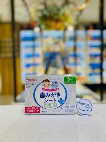 Giấy chăm sóc răng Wakodo Nikopika Baby 5th (60 miếng)