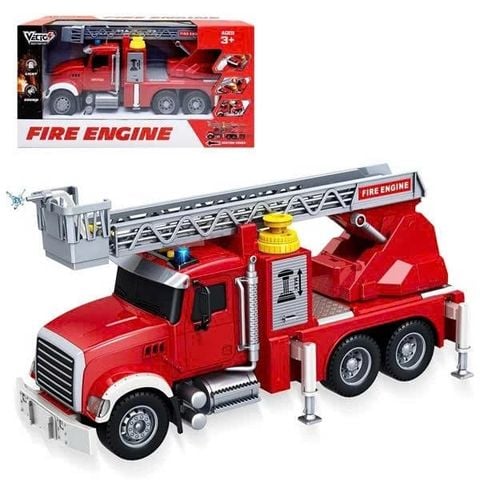 Đồ chơi mô hình xe cứu hỏa có đèn và âm thanh Vecto (3y)