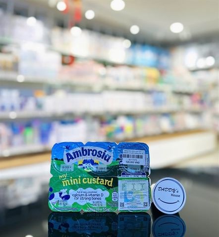 Váng sữa Ambrosia mini custard vị truyền thống 6th (6 x 55g)