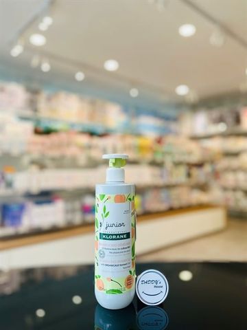 Dầu gội hữu cơ Klorane Junior yến mạch & hương đào - 3 tuổi - NĐ (500ml)