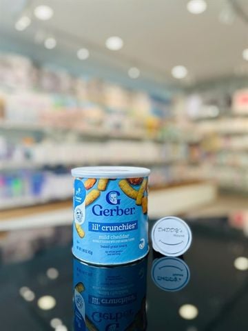 Bánh Gerber Lil' Crunchies Cheddar phô mai 8th - NK (42g)