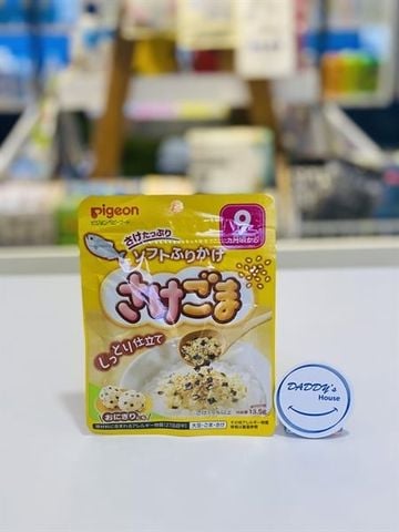 Gia vị rắc cơm Pigeon furikake cá hồi & mè 9th (13.5g)