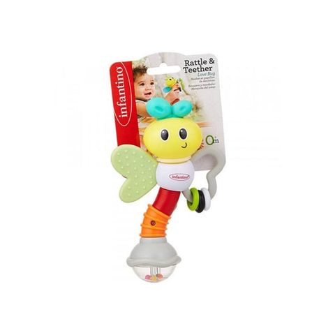 Gặm nướu hình sâu xúc xắc Infantino (0m+)