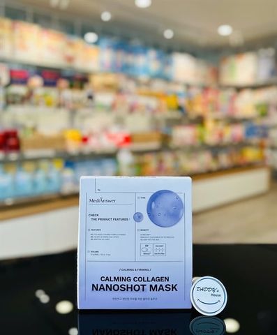 Mặt nạ MediAnswer Calming Collagen Nano Shot - NĐ (5 miếng)