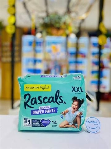 Tã quần Rascal Premium Diaper Pants XXL 14 miếng (15-20kg)