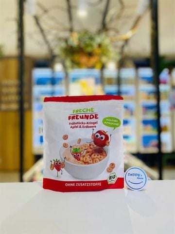 Ngũ cốc Freche Freunde vị táo & dâu tây - 1 tuổi (125g)