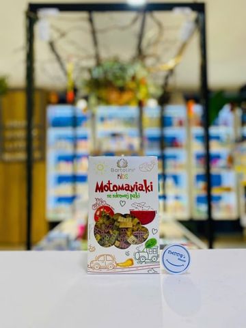 Mì nui rau củ hình xe động cơ Bartolini Kids Motomaniaki (250g)