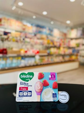 Sữa chua Bledina mini lactes - Dâu - 6th (6x55g)
