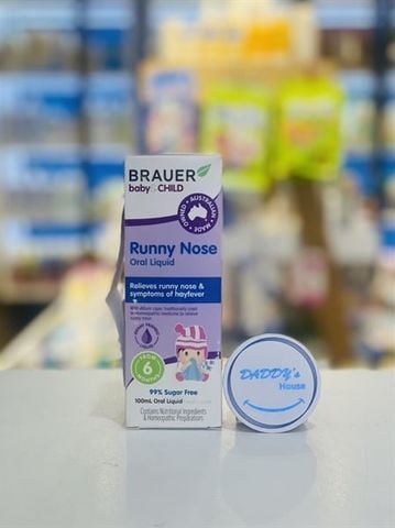 Siro hỗ trợ trị sổ mũi Brauer Baby & Child Runny Nose 6th - NĐ (100ml)