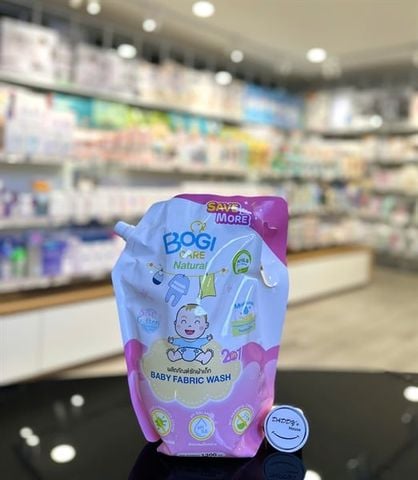 Túi giặt xả Bogicare hương Cotton - Màu hồng (1300ml)