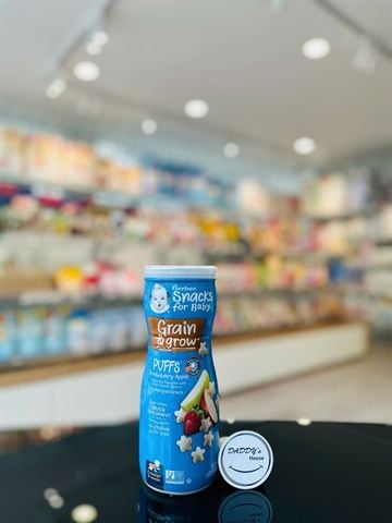 Bánh Gerber Puffs - Vị táo & dâu 8th - NK (42g)