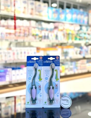 Bàn chải đánh răng Dr Brown's hình khủng long (1-4 tuổi)