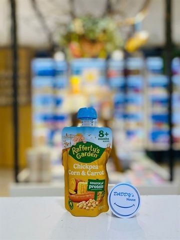 Đậu gà, ngô & cà rốt nghiền Rafferty's Garden 8th (120g)