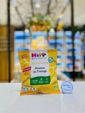Bánh Hipp Crousti' Plaisir phô mai với ngũ cốc hữu cơ - 12th (25g)