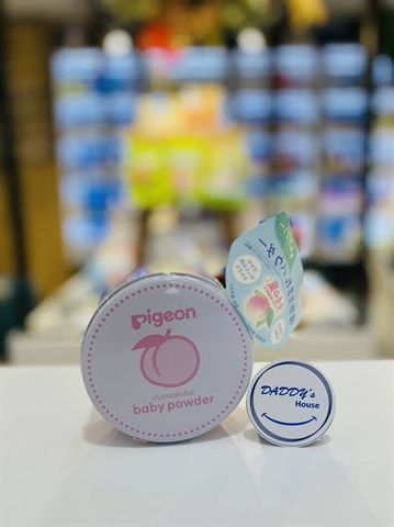 Phấn rôm Pigeon Baby Power Momonoha - lá đào (125g)
