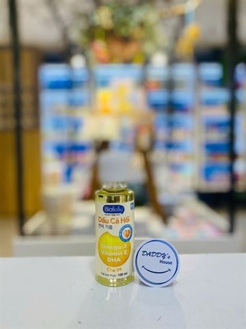 Dầu cá hồi Biobaby bổ sung vitamin E - Omega 3 & DHA (100ml)