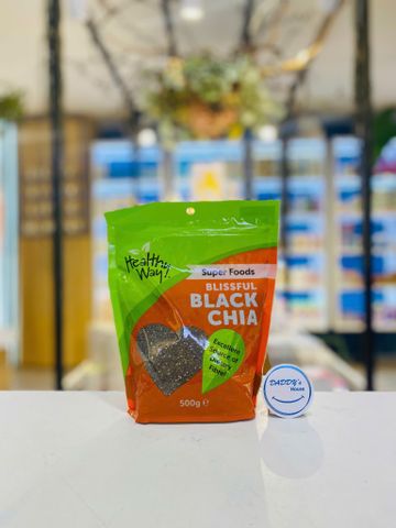 Hạt chia đen Healthy Way Blissful Black Chia - Aus (500g)