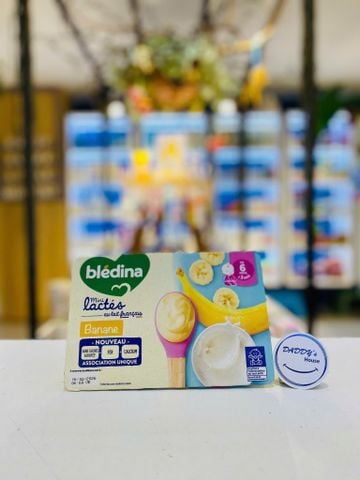 Sữa chua Bledina mini lactes - chuối - 6th (6x55g)