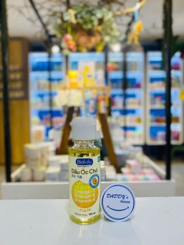 Dầu óc chó Biobaby bổ sung Omega 3-6 & vitamin E (100ml)