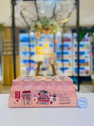 Sữa tươi Organic Whole Milk A2 vị dâu - Usa - thùng (18chaix240ml)