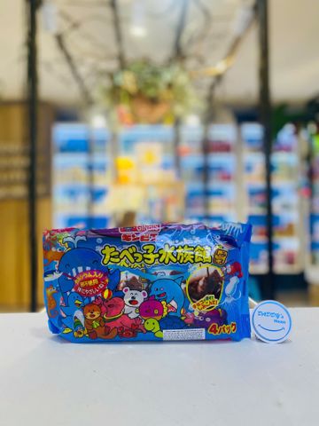 Bánh quy Ginbis Tabekko hình sinh vật biển - vị socola (120g)