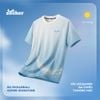 Áo pickleball Zocker Signature - Cổ tròn - Trắng xanh