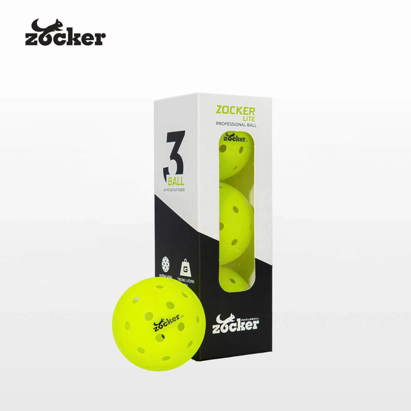 Combo 3 Trái banh thi đấu Pickleball Zocker Lite