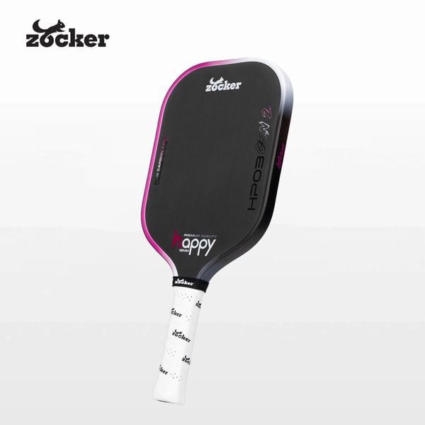 Vợt Pickleball Zocker Happy HP03 Gen 2 - Hồng/Trắng/Đen