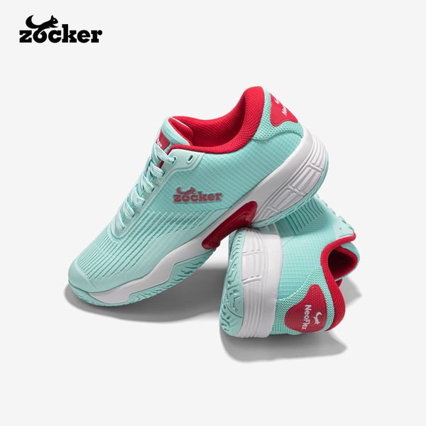 Giày Pickleball Zocker NeoFlex Mint/Đỏ