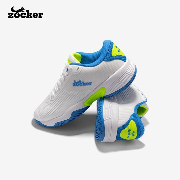 Giày Pickleball Zocker NeoFlex Trắng/Xanh