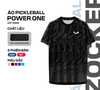 Áo pickleball Zocker Power One - Cổ tròn - Đen
