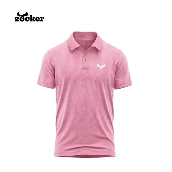 Áo pickleball Zocker Power One - Polo - Hồng