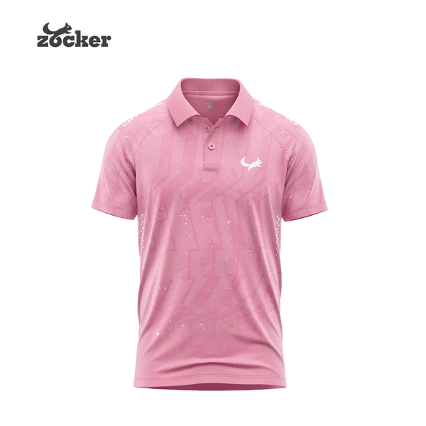 Áo pickleball Zocker Power One - Polo - Hồng