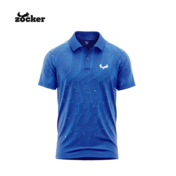 Áo pickleball Zocker Power One - Polo - Xanh dương