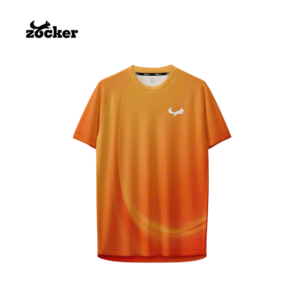 Áo pickleball Zocker Signature - Cổ tròn - Cam
