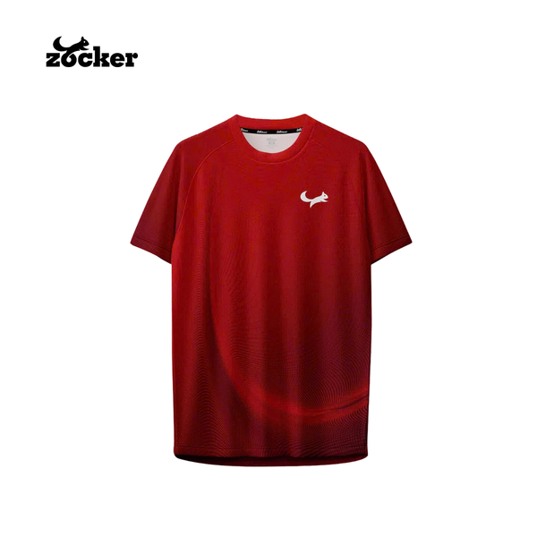 Áo pickleball Zocker Signature - Cổ tròn - Đỏ
