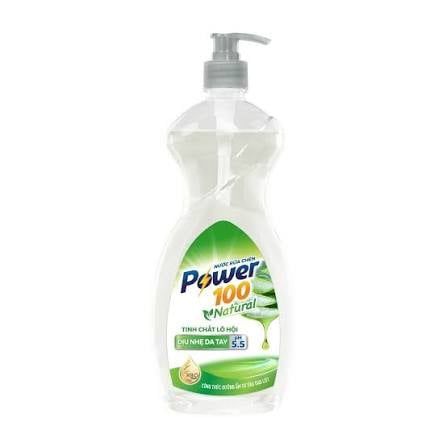 PU-Tiêu dùng. Power100 Nature Aloe vera dishwashing liquid 750g