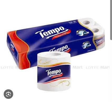 PU-Tiêu dùng. Paper Toilet Unscented Tempo (mã lẻ)