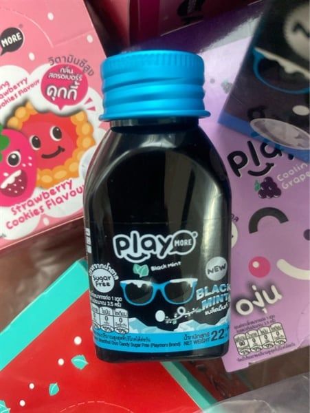 SN.CD-Kẹo. Black Mint Sugar Free Candy Playmore 22g