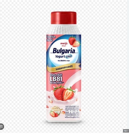 DY-Sữa chua. Bulgaria Strawberry Flavored Yogurt Drink Meiji 150ml