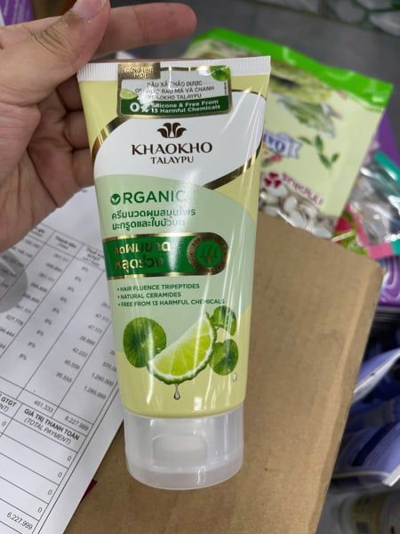 PU-Tiêu dùng. Leech Lime And Centella Organic Herbal Conditioner Khaokho Talaypu 160ml