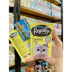 PET-Thú cưng. Cat Food Tuna In Jelly Topping Shirasu Regalos 70g