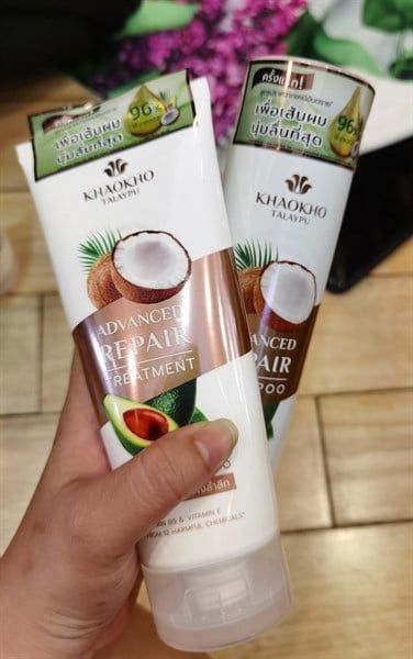 PU- Tiêu dùng. Coconut And Avocado Hair Treatment Khaokho Talaypu 185ml