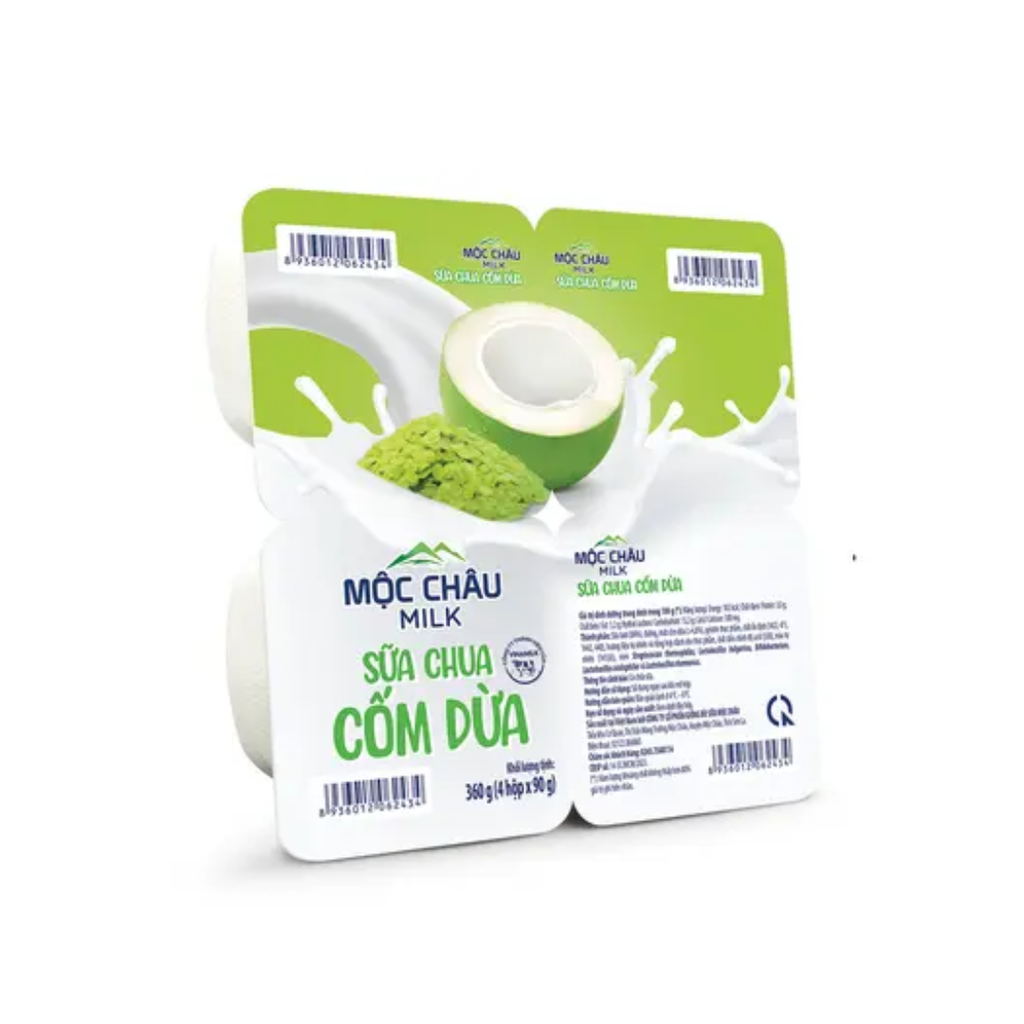 DY-Sữa chua. Coconut & Green Rice Yogurt Mộc Châu 90g